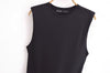 Sleeveless belted dress