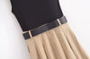Sleeveless belted dress