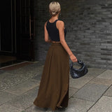 2025 Autumn Women Solid Slim Fishtail Skirt Spring In Elegant Fashion High Waist Fold Skirts Lady Causal Street Short Dress Sexy