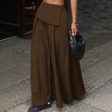 2025 Autumn Women Solid Slim Fishtail Skirt Spring In Elegant Fashion High Waist Fold Skirts Lady Causal Street Short Dress Sexy