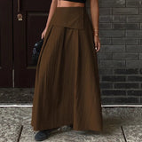 2025 Autumn Women Solid Slim Fishtail Skirt Spring In Elegant Fashion High Waist Fold Skirts Lady Causal Street Short Dress Sexy