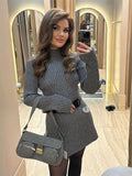 Elegant short knit dress