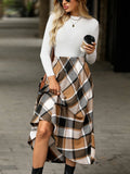 Elegant plaid skirt