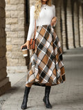 Elegant plaid skirt