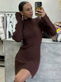Elegant short knit dress
